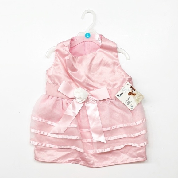 NEW You & Me Pink Flower Girl Dog Dress - Picture 1 of 5
